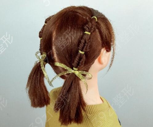 幼儿园发型扎法100种:小女孩短发的扎发技巧